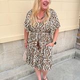 Autumn Mosaic Dress - The Pink Pineapple 850