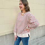 Autumn Reserve Stripe Knit Top - The Pink Pineapple 850