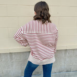 Autumn Reserve Stripe Knit Top - The Pink Pineapple 850