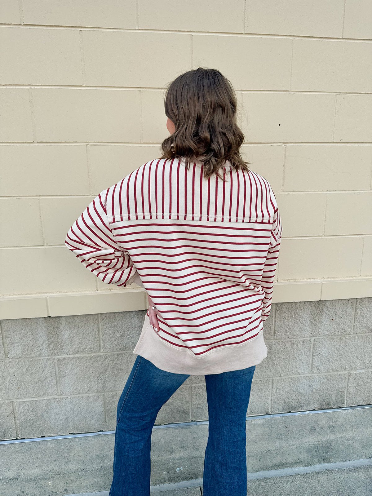 Autumn Reserve Stripe Knit Top - The Pink Pineapple 850