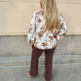 Autumn Solstice V - Neck Top - The Pink Pineapple 850