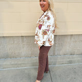 Autumn Solstice V - Neck Top - The Pink Pineapple 850