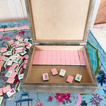 Aveline Luxury Mahjong Tile Storage Box - The Pink Pineapple 850