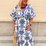 Azure Escape Midi Dress - The Pink Pineapple 850