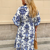 Azure Escape Midi Dress - The Pink Pineapple 850