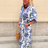 Azure Escape Midi Dress - The Pink Pineapple 850