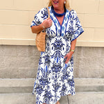 Azure Escape Midi Dress - The Pink Pineapple 850