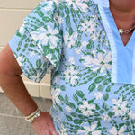 Azure Meadow Floral Blouse - The Pink Pineapple 850