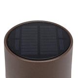 Solar Glow LED Outdoor Table Lamp | Charcoal Brown