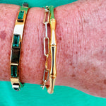 Bali 18k Gold Plated Bamboo Bracelet - The Pink Pineapple 850