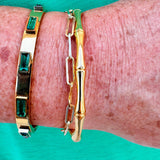 Bali 18k Gold Plated Bamboo Bracelet - The Pink Pineapple 850