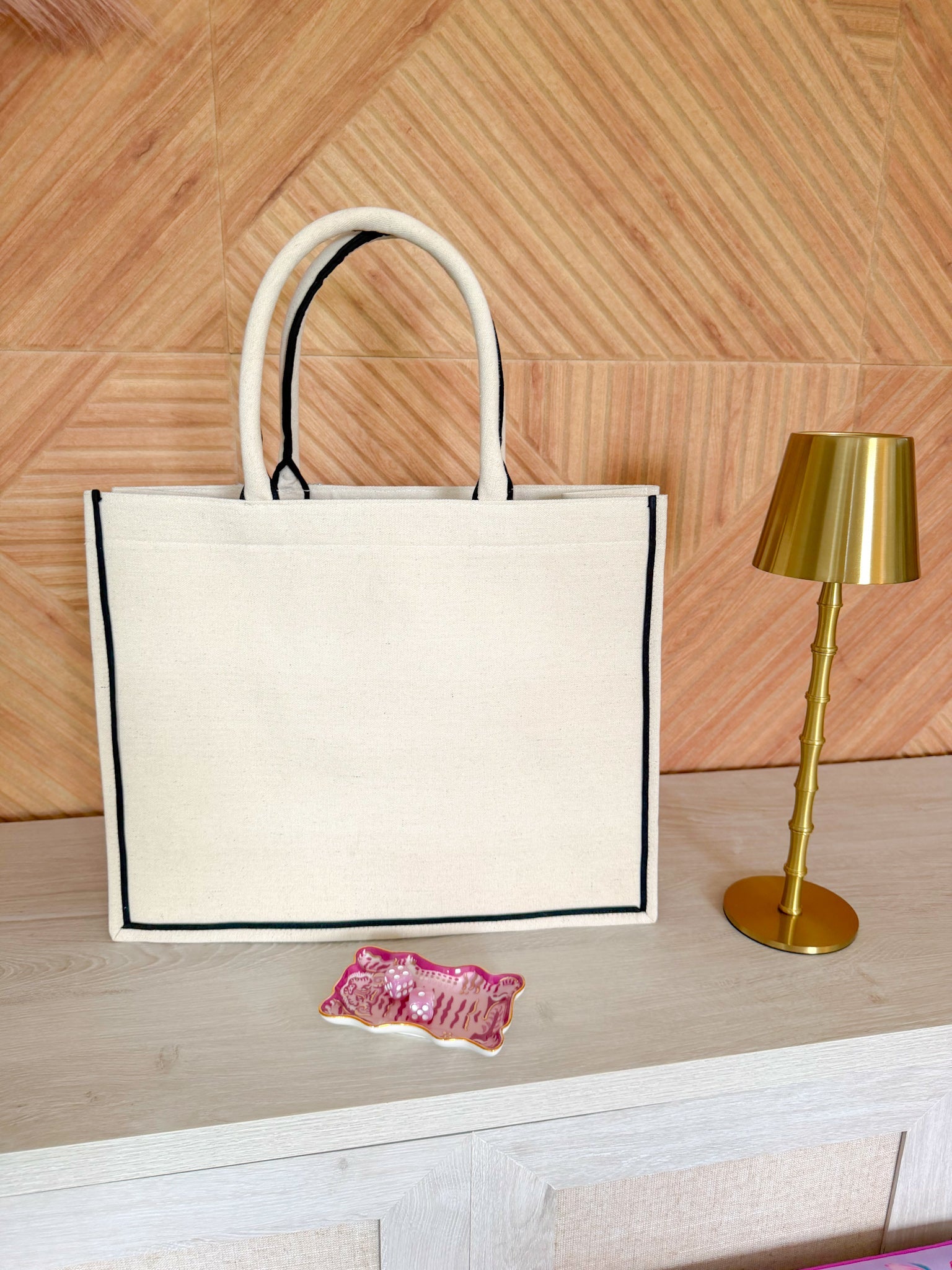 Bam Crak Dot Hand Beaded Mahjong Tote Bag - The Pink Pineapple 850