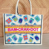 Bam Crak Dot Hand Beaded Mahjong Tote Bag - The Pink Pineapple 850