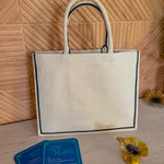 Bam Crak Dot Hand Beaded Mahjong Tote Bag in Blue - The Pink Pineapple 850
