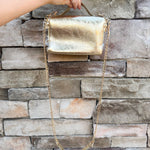 [BC Bags] Game Day Glam Clear Crossbody Bag in Gold - The Pink Pineapple 850