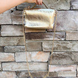 [BC Bags] Game Day Glam Clear Crossbody Bag in Gold - The Pink Pineapple 850