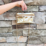 [BC Bags] Game Day Glam Clear Crossbody Bag in Gold - The Pink Pineapple 850