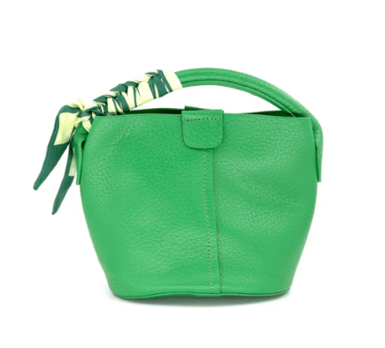 [BC Bags] Green Scarf Strap Small Tote - The Pink Pineapple 850