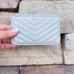 [BC Bags] Keychain Zip Wallet Silver - The Pink Pineapple 850