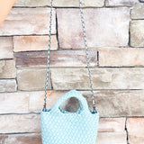 [BC Bags] Mint Woven Small Tote - The Pink Pineapple 850
