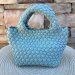 [BC Bags] Mint Woven Small Tote - The Pink Pineapple 850