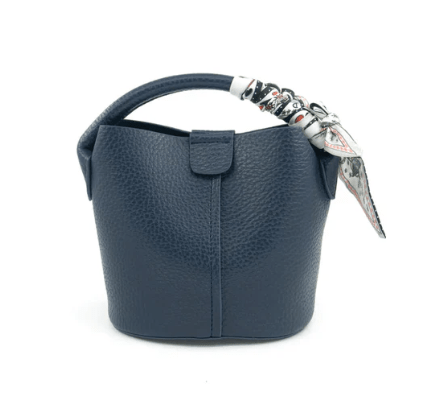 [BC Bags] Navy Scarf Strap Small Tote - The Pink Pineapple 850