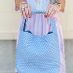 [BC Bags] Sky Blue Woven Handbag - The Pink Pineapple 850