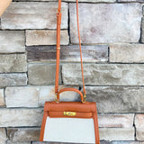 [BC Bags] Warm Caramel Leather Small Tote - The Pink Pineapple 850