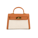 [BC Bags] Warm Caramel Leather Small Tote - The Pink Pineapple 850