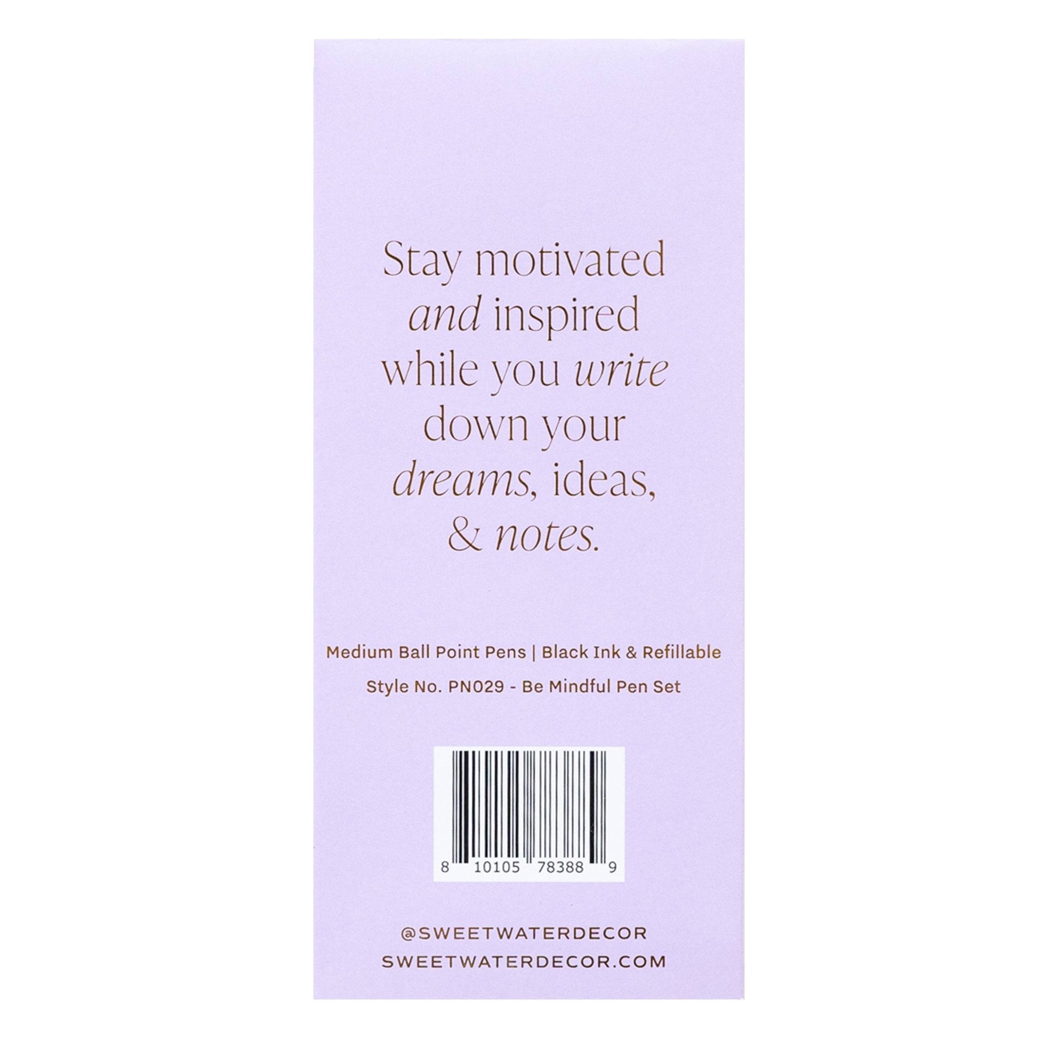 Be Mindful Metal Pen Set - The Pink Pineapple 850