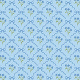 Beau Bottle Blue Bows and Blossoms - Prosecco Collection - The Pink Pineapple 850