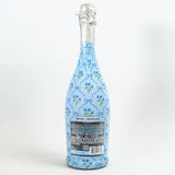 Beau Bottle Blue Bows and Blossoms - Prosecco Collection - The Pink Pineapple 850