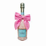[Beau Bottles] Pink Linen Bottle Bow - The Pink Pineapple 850
