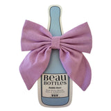 [Beau Bottles] Pink Linen Bottle Bow - The Pink Pineapple 850