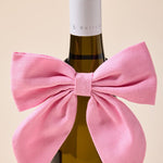 [Beau Bottles] Pink Linen Bottle Bow - The Pink Pineapple 850