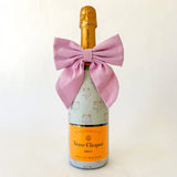 [Beau Bottles] Pink Linen Bottle Bow - The Pink Pineapple 850