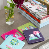 Believe in Your(shelf) Coaster Set - The Pink Pineapple 850