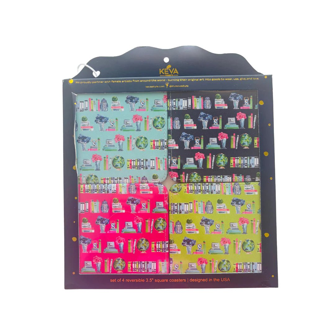 Believe in Your(shelf) Coaster Set - The Pink Pineapple 850