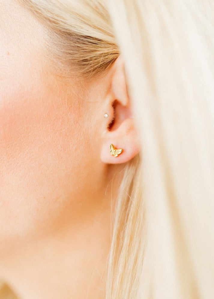 Bella Butterfly Stud Earrings - The Pink Pineapple 850