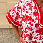 Berry Sweetheart Bloom Mini Dress - The Pink Pineapple 850