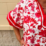 Berry Sweetheart Bloom Mini Dress - The Pink Pineapple 850