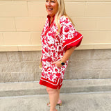 Berry Sweetheart Bloom Mini Dress - The Pink Pineapple 850