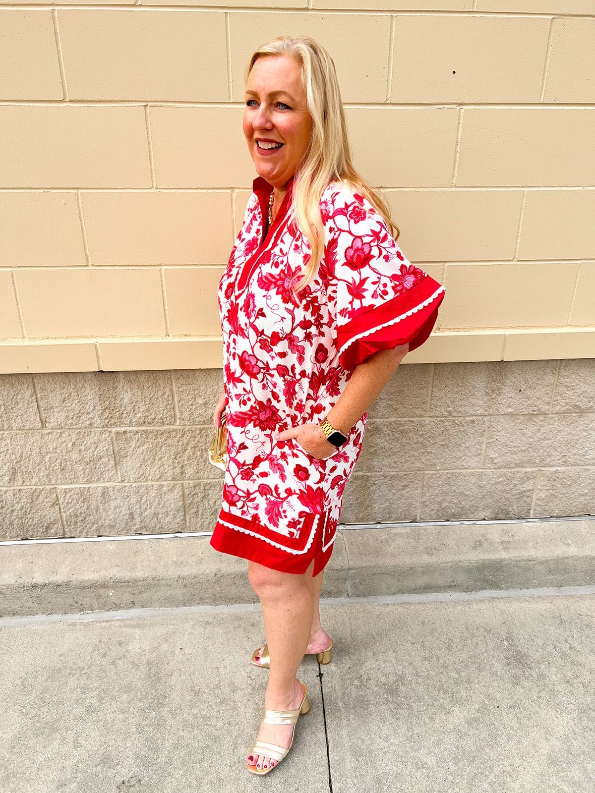 Berry Sweetheart Bloom Mini Dress - The Pink Pineapple 850