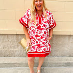 Berry Sweetheart Bloom Mini Dress - The Pink Pineapple 850