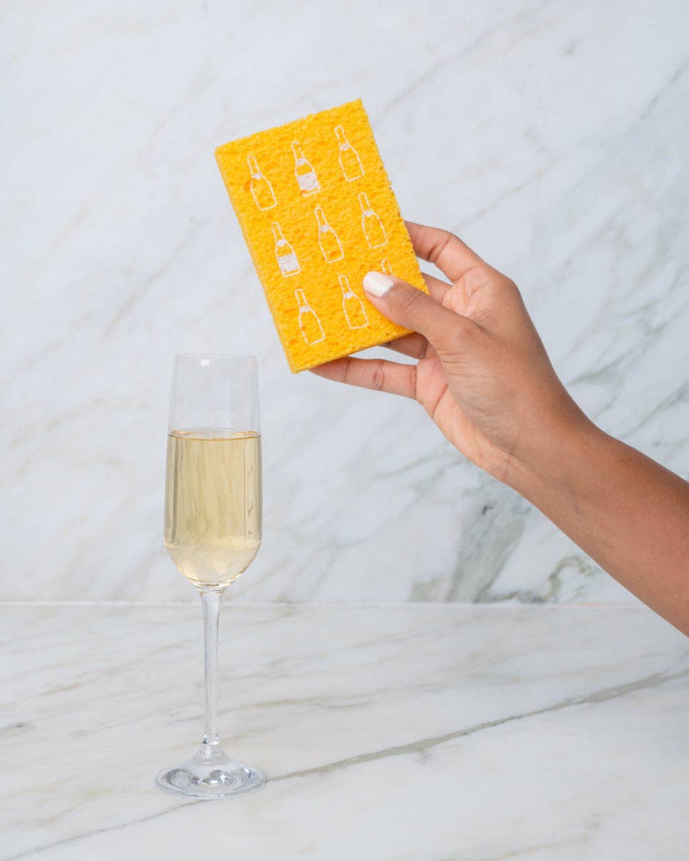 Biodegradable Pop - Up Sponge - Less Chores More Pours - The Pink Pineapple 850