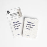 Biodegradable Pop - Up Sponge - Wine Time - The Pink Pineapple 850