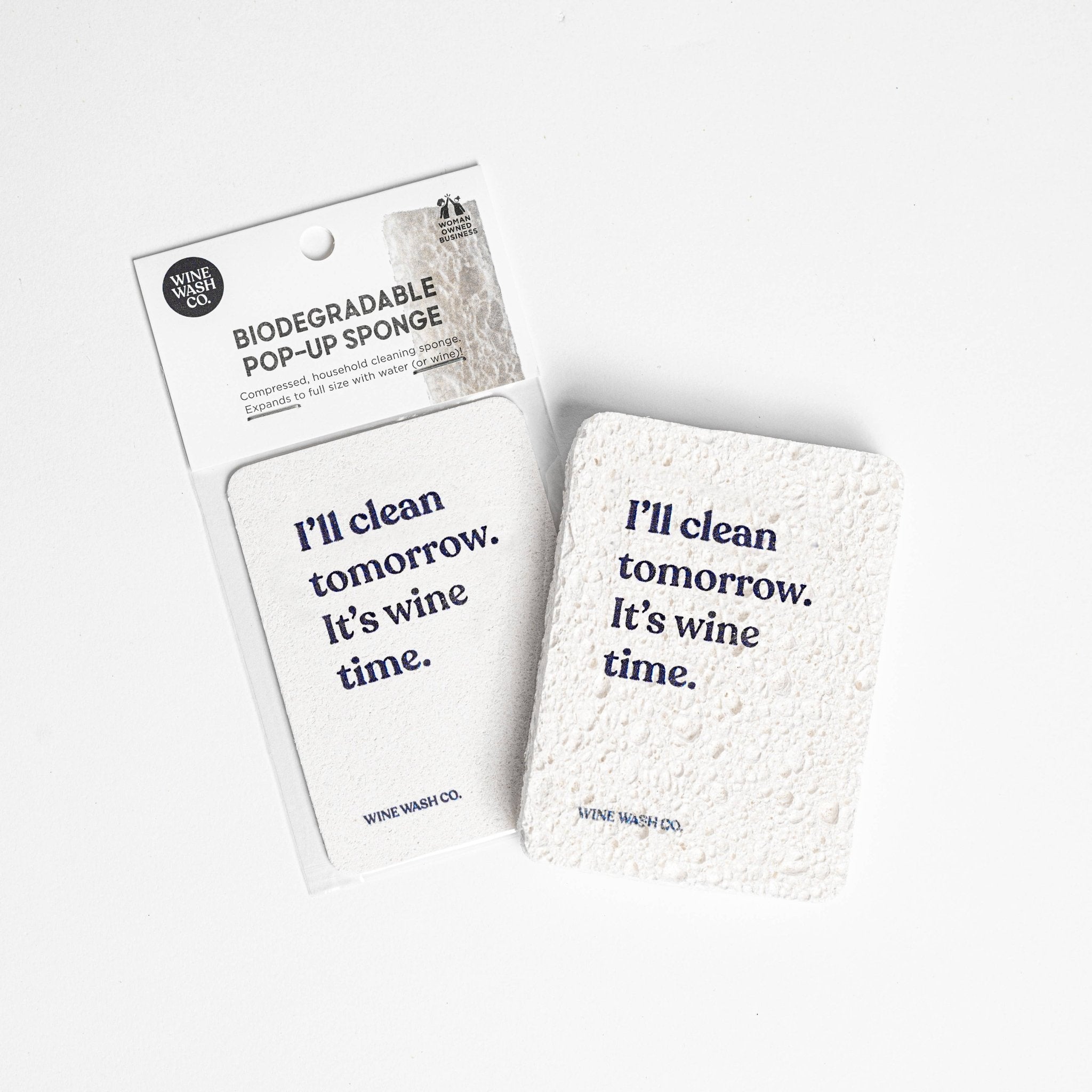 Biodegradable Pop - Up Sponge - Wine Time - The Pink Pineapple 850