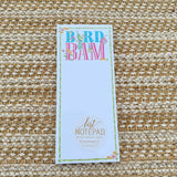 Bird Bam Green Bamboo Mahjong Icons Skinny Pad - The Pink Pineapple 850