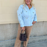 Birdsong Button Down - The Pink Pineapple 850
