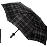 Black Plaid Bottle Umbrella - The Pink Pineapple 850